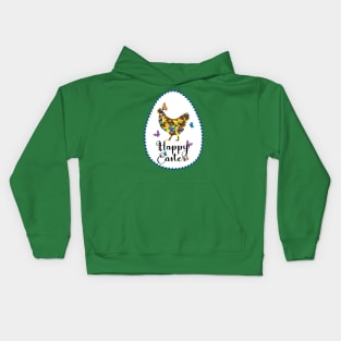 Happy Easter hen Kids Hoodie